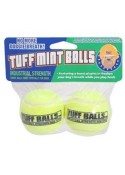 Petsport Jr. Tuff Mint Flavor Tennis Ball Dog Toy - 2 Pack